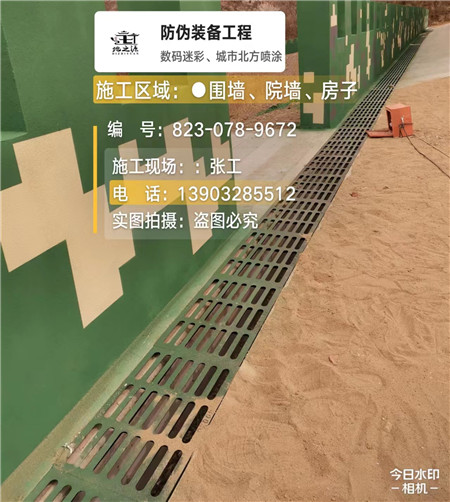 茂名 例如在抖音上有“迷彩墙，外围墙面挡 - 星空数码迷彩漆施工队